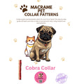 Cobra Knot Macrame Pet Collar Pattern — Digital Download | Step by Step PDF | Dog & Cat Collar | Auntie Kays Pets