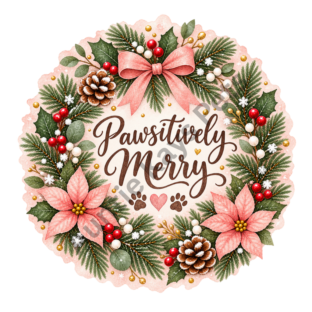Papillon Christmas Ornament PNG Set – Front & Back POD Sublimation Designs