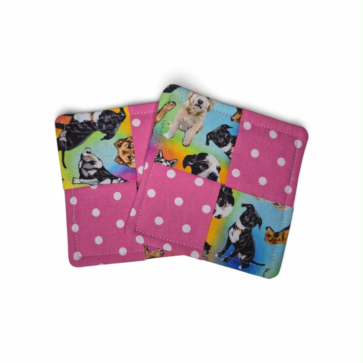Playful Pups Patchwork Mug Rug Coaster